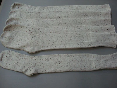 NWOT Hue Women's Knee High Socks Tweed One Size  6 Pair Oatmeal Nice #59E - Image 1 of 2