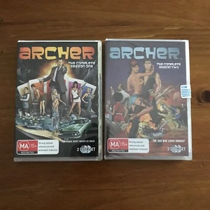 Archer: Season 1 & 2 (DVD, 2011) like new adult cartoon Region 4 VGC & Sealed - Picture 1 of 3
