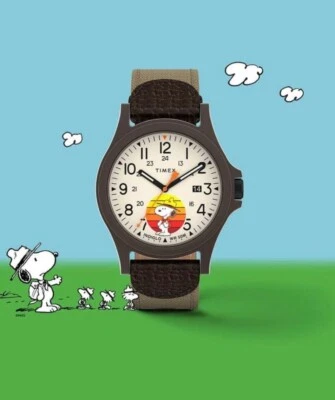 Timex Watch Expedition x Peanuts Beagle Scout 50th Anniversary TW4B29200 RRP £80 - Image 1 of 4