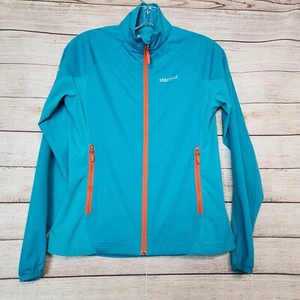 Women's MARMOT FUSION JACKET Lightweight Running Pockets Teal Blue XS/TP - Picture 1 of 18