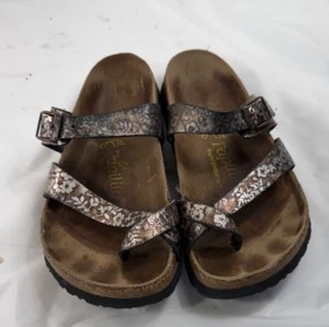 Birkenstock Mayari Metallic flower leather Sandals size 5 - Picture 1 of 17