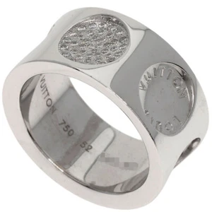 LOUIS VUITTON Ring Grand Berg Empreinte Diamond #52 K18 White Gold - Picture 1 of 11