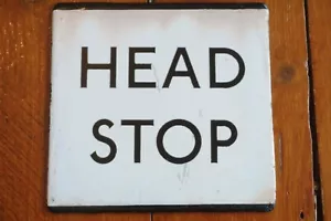 London Transport Bus Stop Enamel Sign Route Head Stop E Plate - Picture 1 of 2