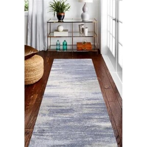 Bashian Area Rug Transitional Lt Blue 2'6" X 8' Runner - Picture 1 of 2