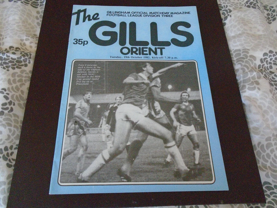 Gillingham v Leyton Orient Football League Division 3 Programme 19/10/82 - Image 1 of 1