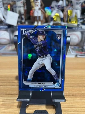 2024 Bowman Chrome Sapphire Curtis Mead Tampa Bay Rays Rookie #49 - Image 1 of 2