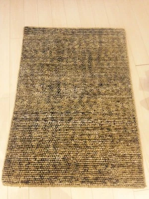 Modern Spectacular Hand Made Area Rug Texture Solid Flat Woven New lemon 2x3 - Image 1 of 4