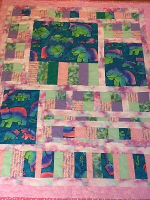 Colcha de bebê feita à mão 35x 42"" - Imagem 1 de 4