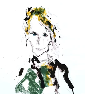 Dipinto Ernesto Treccani "Volto di Donna" 1972 - Zdjęcie 1 z 11