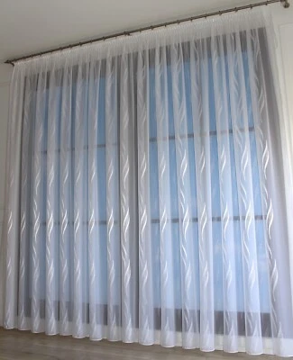 NEW Exclusive & High Quality Ready Made Curtain Voile Lead Tape CUSTOM MADE - Image 1 of 4