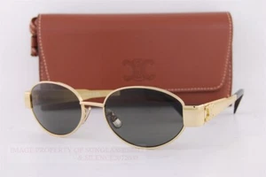 Brand New CELINE Sunglasses CL 40235U 30N Gold/Gray For Men Women - Picture 1 of 7