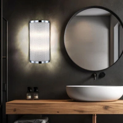 Lampada Parete da Pavimento Camera Letto Bacchette Vetro Incurvata H - Immagine 1 di 4