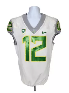 2016 Oregon DUCKS Football TEAM-ISSUED Nike GAME JERSEY #12 Men's 40 - Picture 1 of 3