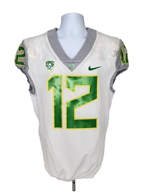 2016 Oregon DUCKS Football TEAM-ISSUED Nike GAME JERSEY #12     Men's  40 - Image 1 of 3