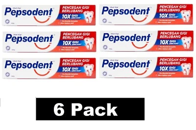 6 x PEPSODENT 190g TOOTHPASTE 10X STRONGER TEETH CAVITY FIGHTER 100% Brand New - Image 1 of 4