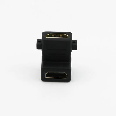 HDMI-compatible FeMale To Female Wall Plate Angle 90 Degrees Adapter Connecter - Image 1 of 4