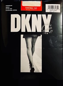 ✅ NEW VTG 90’s DKNY 1994 CONTROL TOP  Silky Sheer Pantyhose Small Porcelain - Picture 1 of 2