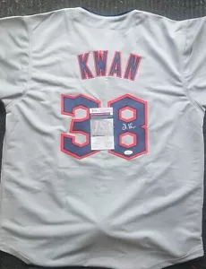 Steven Kwan Signed Cleveland Guardians Custom Gray Jersey JSA - Picture 1 of 1