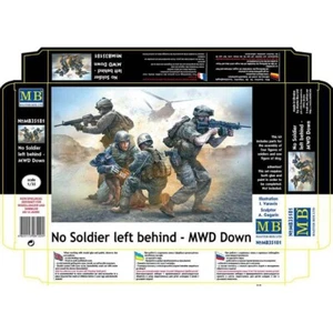 Kit de figuras de plástico MASTER BOX 35181 escala 1:35 sin soldado quede atrás - MWD abajo - Imagen 1 de 12