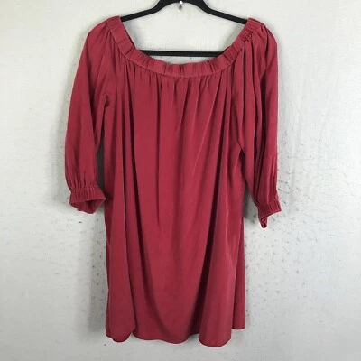 Женский топ Alive Olivia большой бордовый шелк с открытыми плечами на особый случай - Изображение 1 из 4