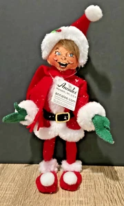 Annalee 9" Very Merry Red Elf ~ 2020 Weihnachten mit Etikett - Bild 1 von 3