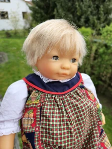 blonde Corolle Baby Puppe 42 cm aus 1995 ein Junge mit Puppenkleidung, Doll - Bild 1 von 24