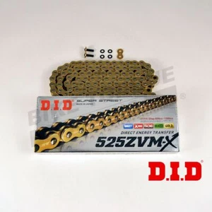 DID 525 Pitch ZVMX Gold Chain to fit KTM 1190 RC8 R 2008-2015 - Picture 1 of 1