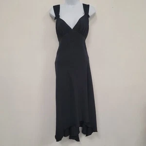 ABS Womens Asymmetric Babydoll Midi Dress Size 12 Cocktail Witchy Fairy Grunge - Picture 1 of 12
