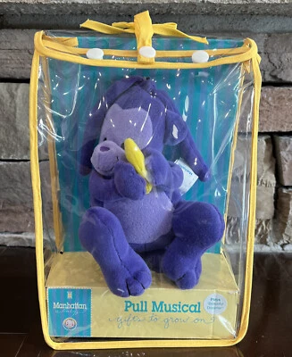 Juguete musical Manhattan Baby Purple Monkey Banana Pull 1999 hermoso soñador Foto 1 de 4