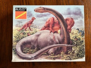 Dinosaurs Jigsaw Puzzle - 200 Pieces - Golden Brand 1987 - Sealed - Picture 1 of 8