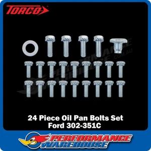 Torco 24 Piece Oil Pan Bolts Set Ford 302-351C TCO-3234 - Picture 1 of 2