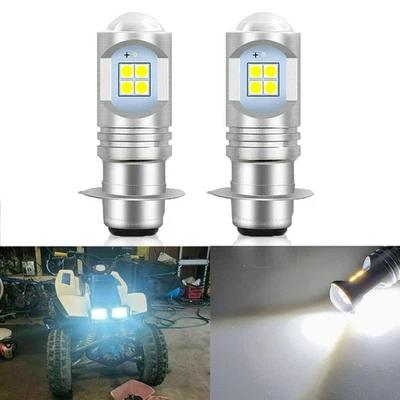 Bombilla de faro LED blanca 6500K para Yamaha Timberwolf 250, 1992-2000 - 2 piezas Foto 1 de 4