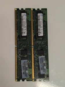 2 X 1GB DDR2 PC2-6400 800MHz DIMM HP 404574-888 RAM Samsung - Picture 1 of 1
