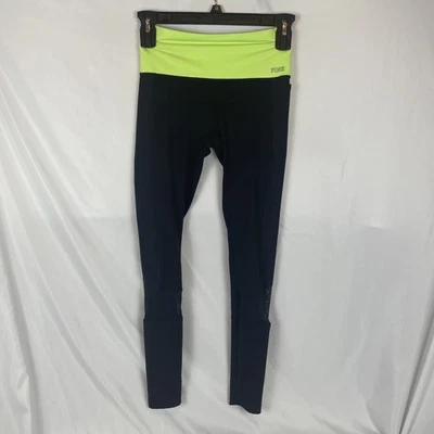 Pantalones de yoga estilo Victoria Secret rosa Ultimate Y2K talla pequeña amarillo y negro Foto 1 de 4