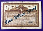 Ansbach Stadt Überdruck 1 Billion auf 20 Mark Pick 26iII, Dießner 021.2. Erh IV