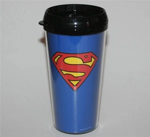 SUPERMAN The Man of Steel DC Comics Justice League Superheld 16 Unzen REISEBECHER Neu - Bild 1 von 1