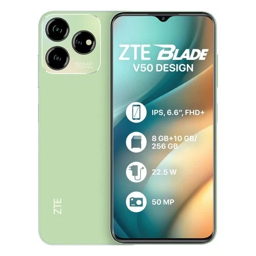 Zte Smartphone 6,6" BLADE V50 DESIGN 4G Lte Green ( 256GB Ram 8GB 5000mAh ) - Immagine 1 di 1