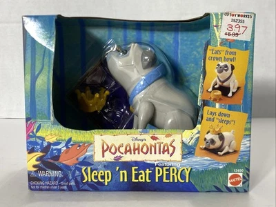 Figura de acción Mattel Disney Pocahontas SLEEP 'N EAT PERCY DOG 1995 NUEVA SIN PRECIO BASE Foto 1 de 4