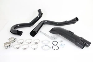 Wyatt Gatling 1-3/4 inch 2 into 1 Exhaust Header Set Black fits Harley Davidson - Picture 1 of 4