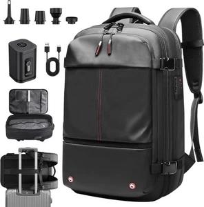Vacuum Backpack Travel, Airback Compression Travel with Black  - Picture 1 of 8
