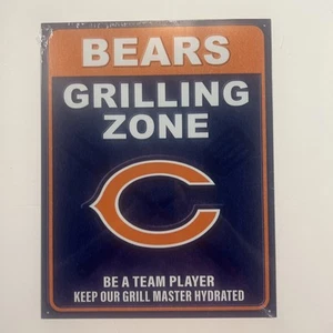 NFL Chicago Bears Grilling Zone Sleek New Metal Design Look Bar, ManCave Dorm�� - Bild 1 von 2