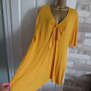 UNBRANDED ● size 28 ● yellow summer tunic dress womens ladies - Picture 1 of 5