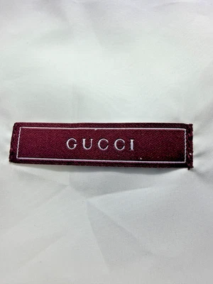 GUCCI Bolsa antipolvo 9” x 10” Blanco Logo Cordón Regalo Bolsa de Almacenamiento Foto 1 de 4