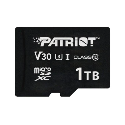 Lote de tarjetas flash MicroSD Patriot VX 32 GB 64 GB 128 GB 256 GB 512 GB 1 TB V30 U3 4K UHD Foto 1 de 4
