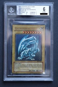 Blauäugiger Weißer Drache Unlimited BGS 6 SDK-G001 2002 EX Deutsch Yu-Gi-Oh! - Bild 1 von 2