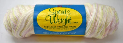 Vintage Caron The Rite Weight for Sports Weight Yarn - 1 Skein Sunrise #3212 - Image 1 of 4