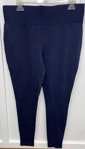 PHILOSOPHY Republic Women's Size Large Leggings Pants Navy Blue Stretchy Comfort - Picture 1 of 5