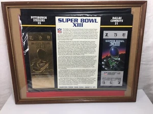 GOLD TICKET Stub Pittsburgh VS Dallas 1979 Super Bowl XIII A1 - Bild 1 von 3