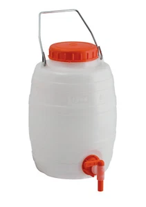 BOTTICELLA BOTTE TANICA plastica alimentare PE HD da Lt.5 con rubinetto - Foto 1 di 1