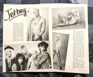 JETBOY / MICKEY FINN / 1980'S 2 PAGE MAGAZINE ARTICLE / INTERVIEW COMPLETE  - Picture 1 of 1